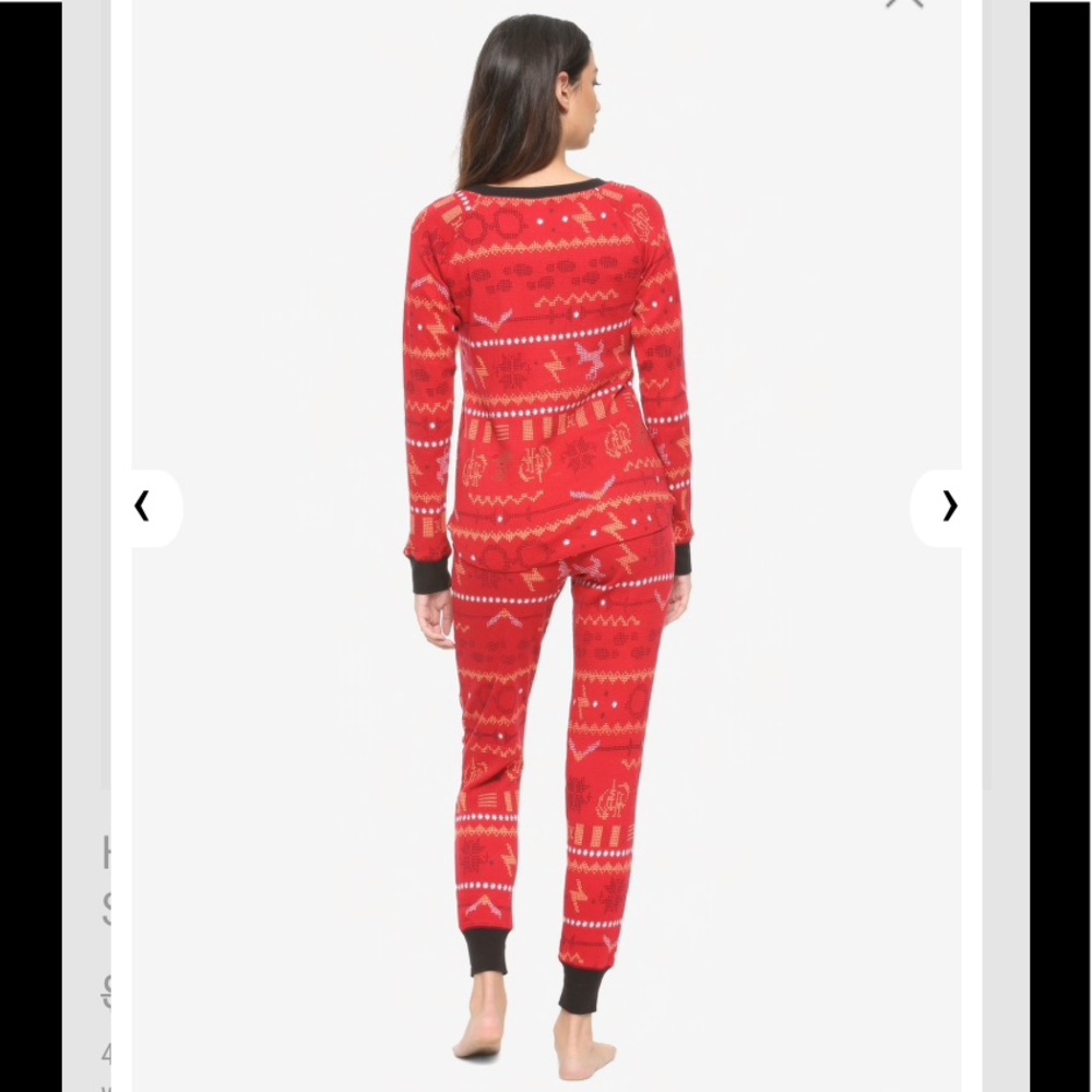 HARRY POTTER Fair Isle Thermal PAJAMAS - Picture 2 of 8